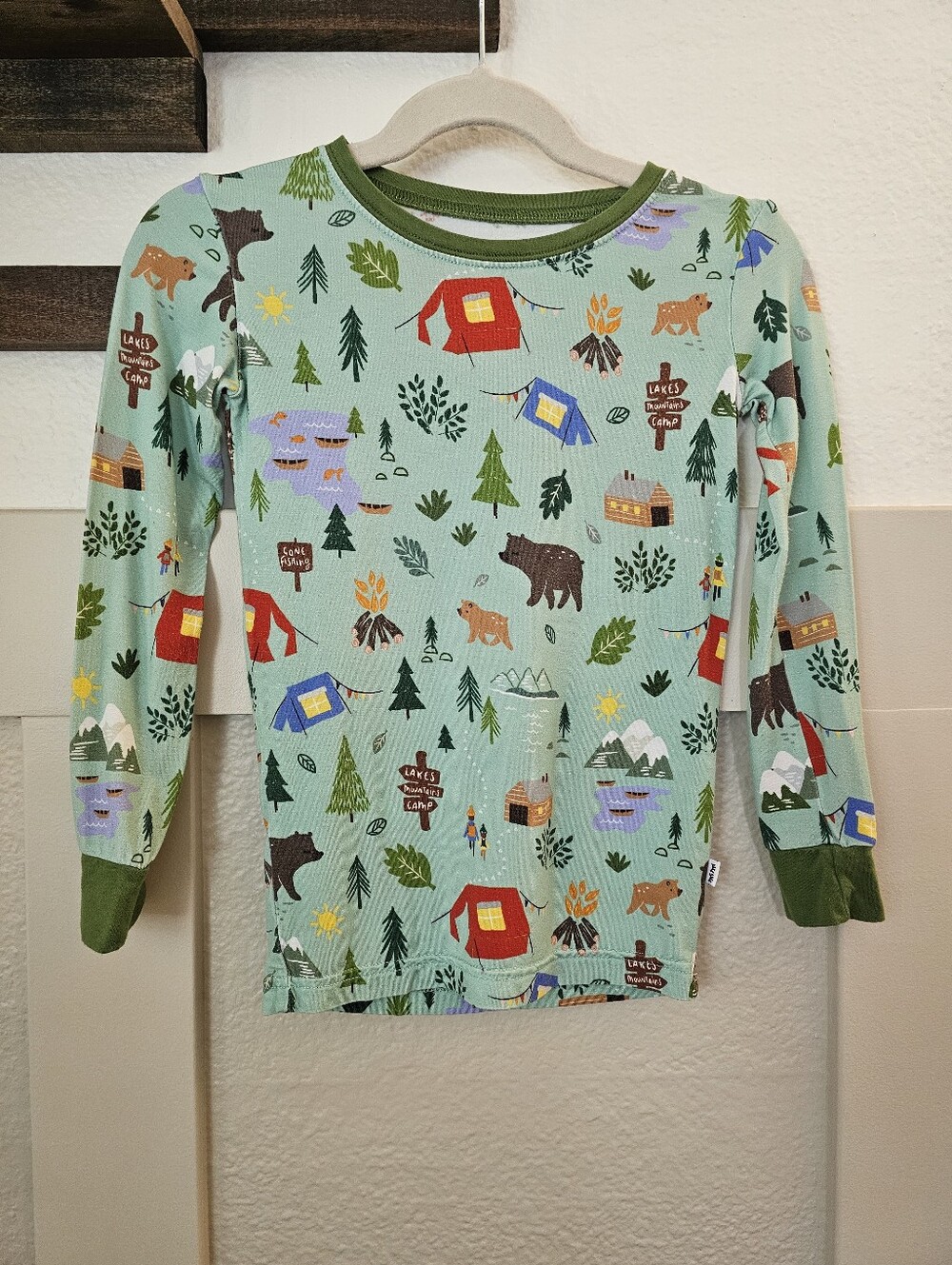 Little Sleepies Happy Camper Long Sleeve Top w/Pants set